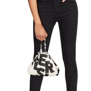 Simon Miller black and white scrunch bag